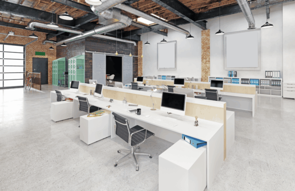 Clean office space from commercial cleaning company